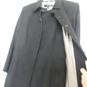 Women's new Anne Klein Black Suit Dress lined sz.6